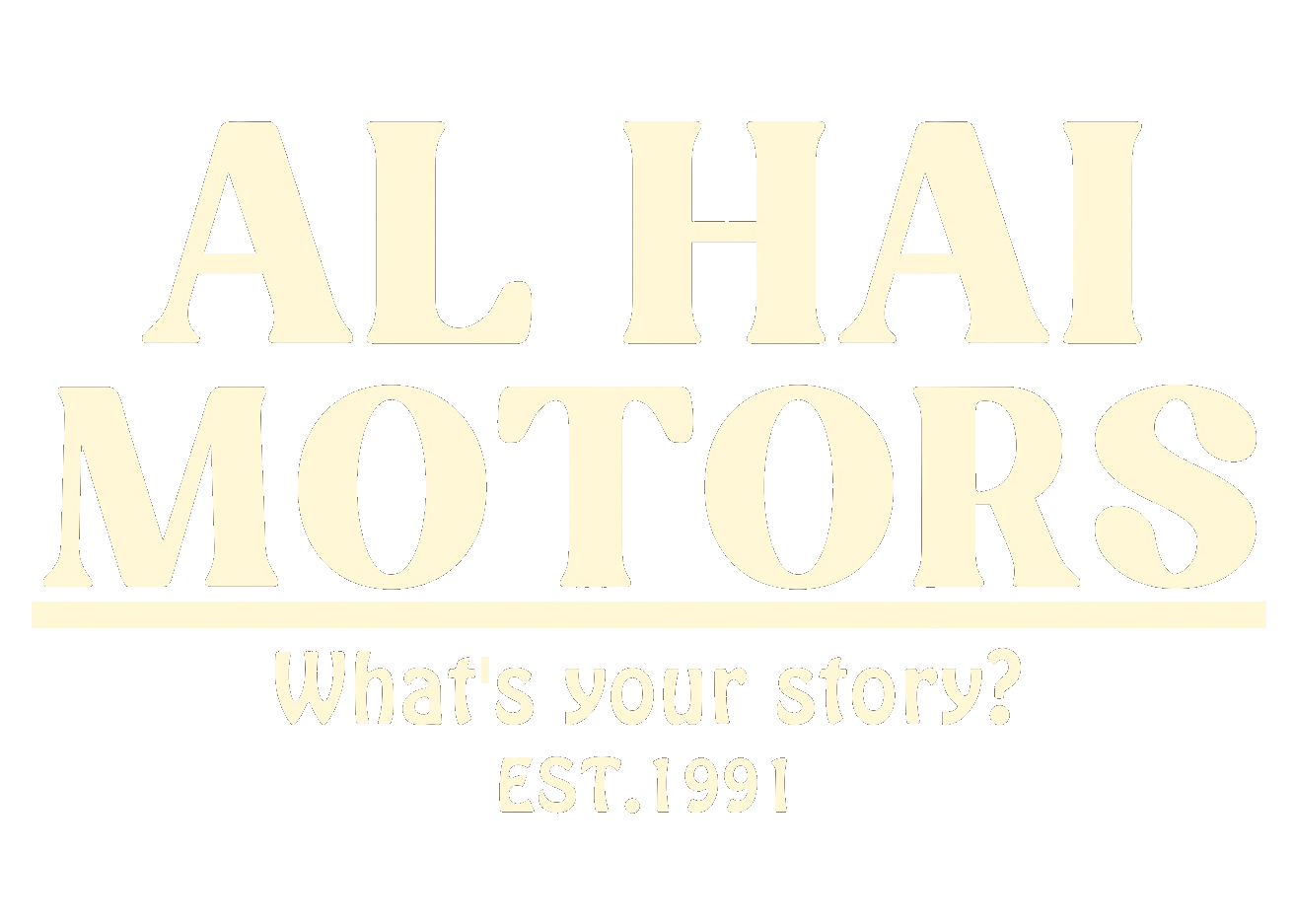 Al Hai Motors — What's your story? Est. 1991